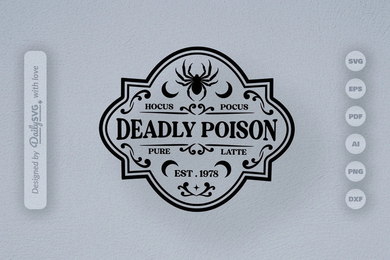 Halloween Bottle Label SVG Bundle 3 - CraftNest - Digital Crafting and Art