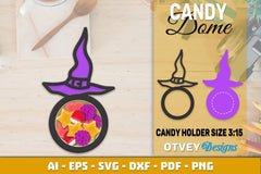 Halloween Candy Domes SVG Bundle - CraftNest - Digital Crafting and Art