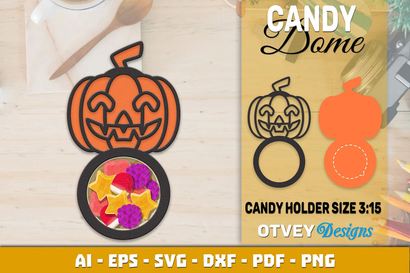 Halloween Candy Dome Designs SVG Bundle 7 - CraftNest - Digital Crafting and Art