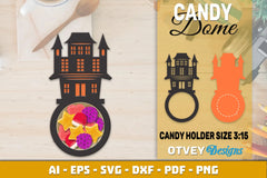 Halloween Candy Dome Designs SVG Bundle 18 - CraftNest - Digital Crafting and Art