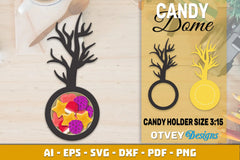 Halloween Candy Dome Designs SVG Bundle 35 - CraftNest - Digital Crafting and Art