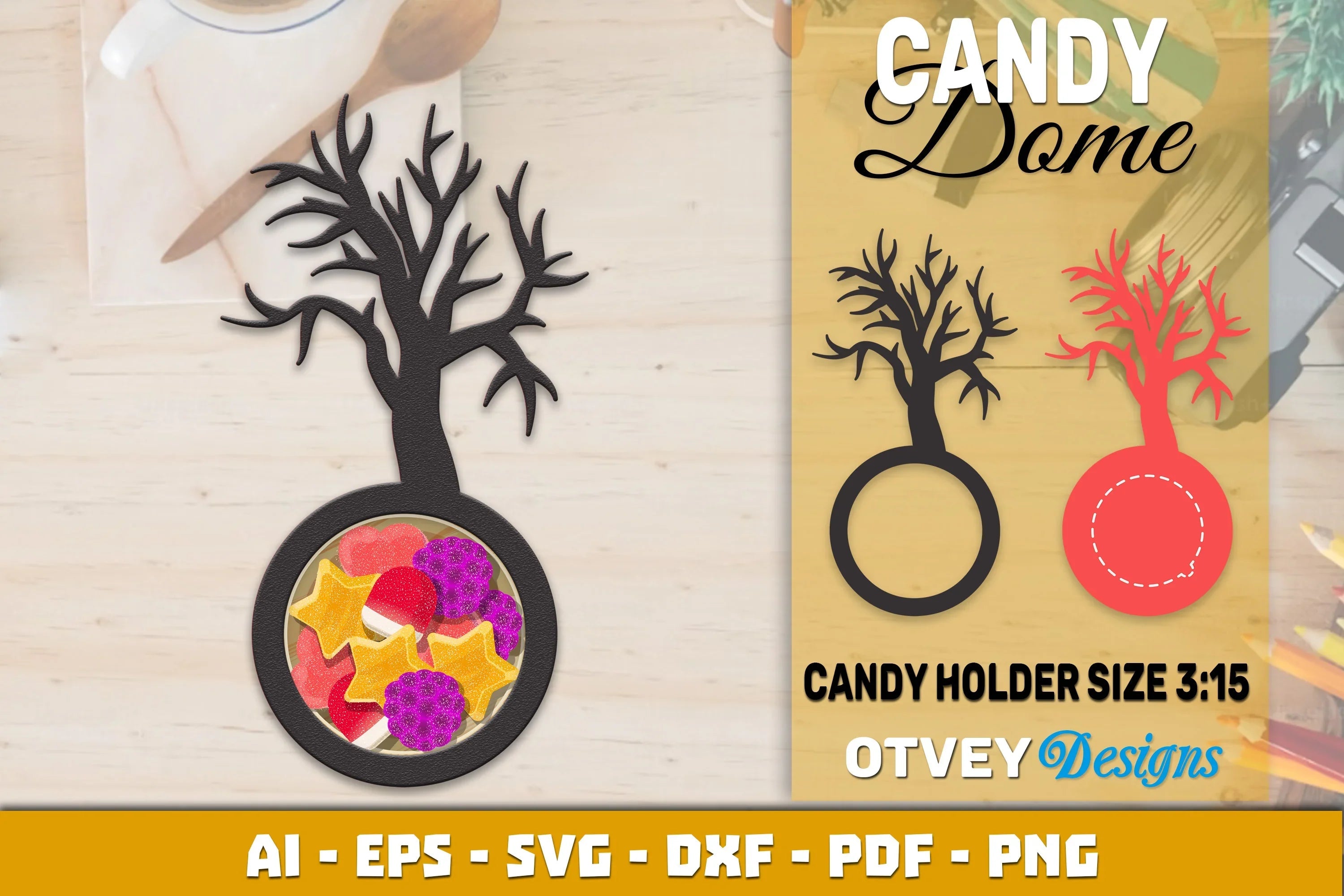 Halloween Candy Dome Designs SVG Bundle 37 - CraftNest - Digital Crafting and Art
