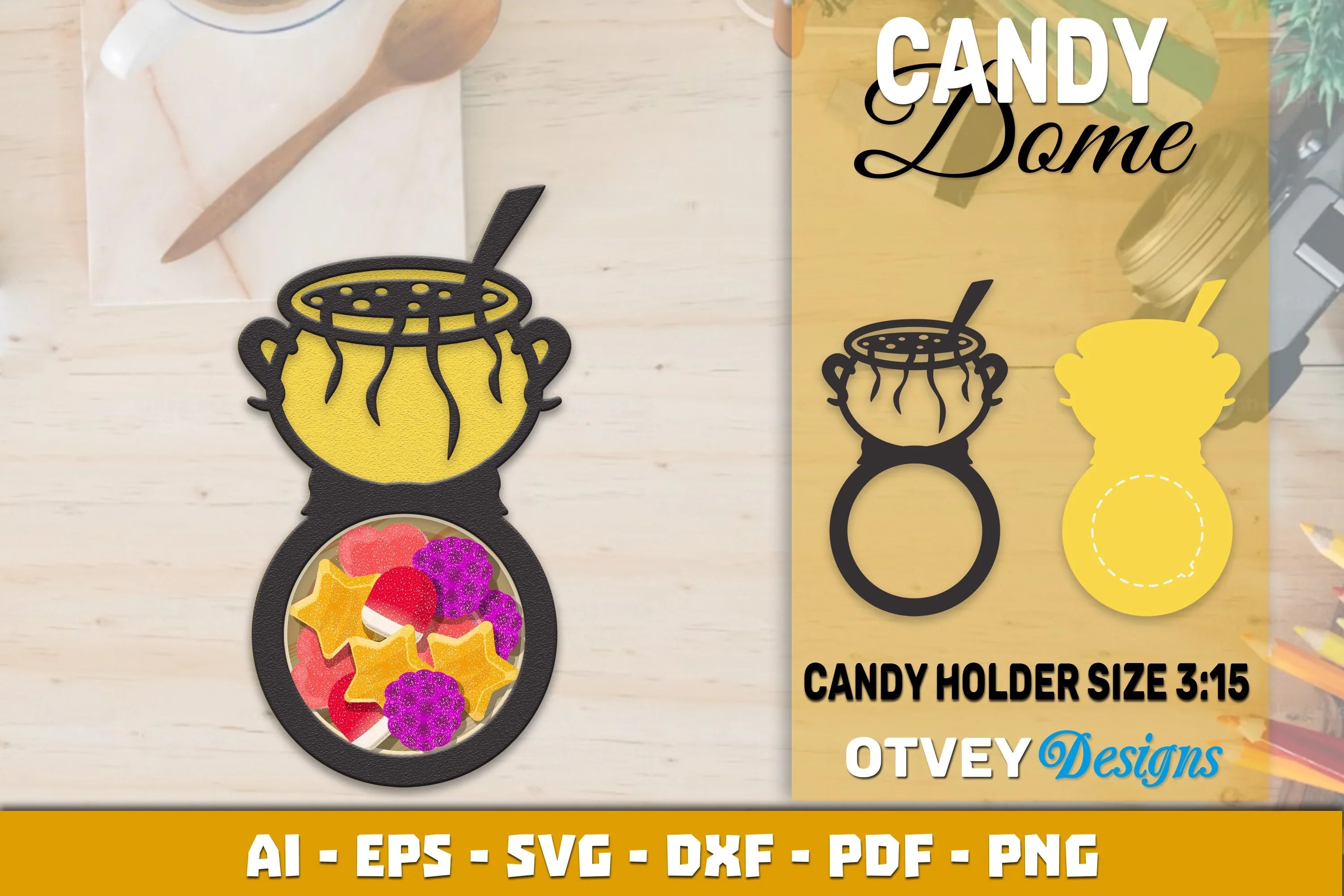 Halloween Candy Dome Designs SVG Bundle 47 - CraftNest - Digital Crafting and Art