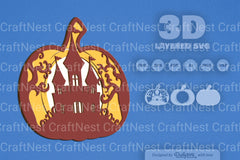 Halloween Castle Pumpkin Laser Cut SVG Bundle - CraftNest - Digital Crafting and Art