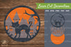 Halloween Cat Laser Cut Decoration Clipart Bundle