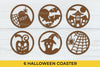 Halloween Coaster Lasercut SVG Bundle