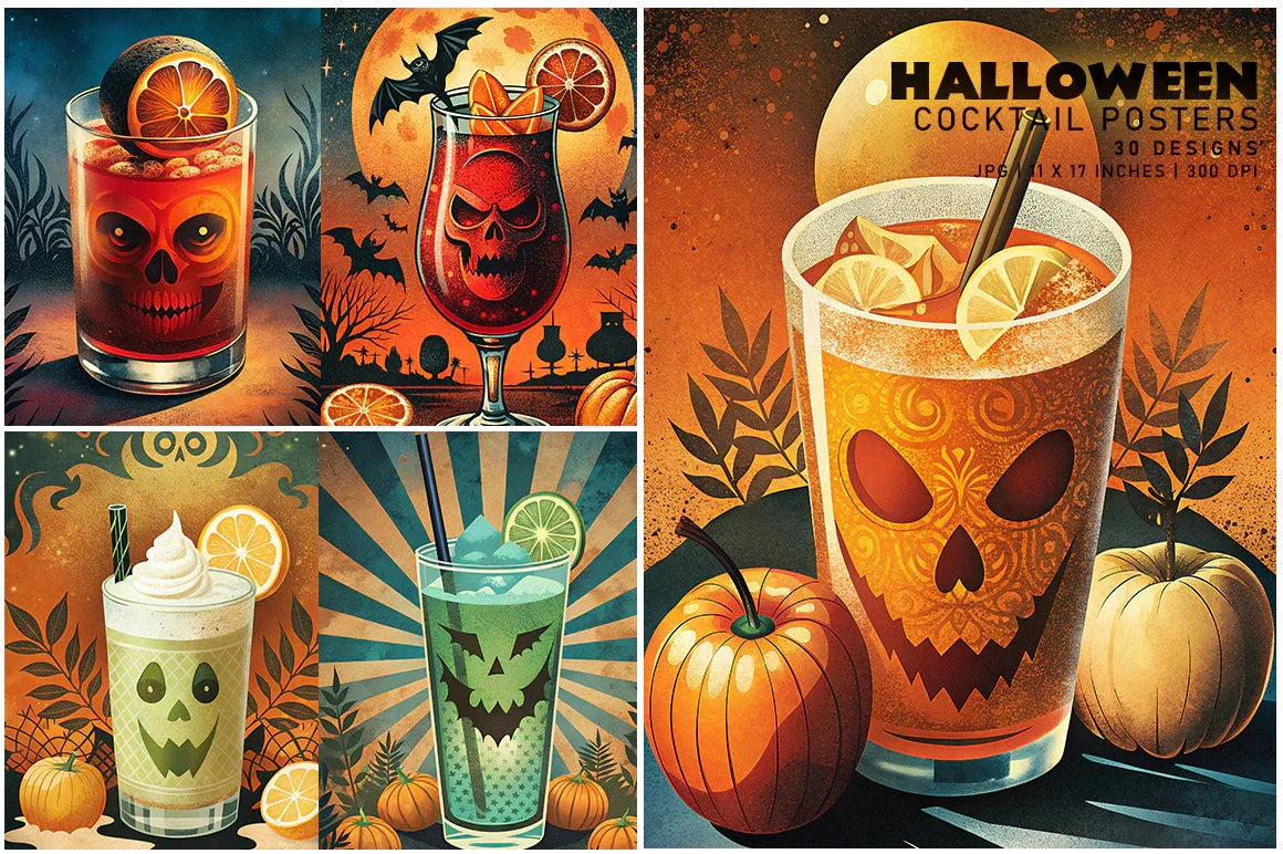 Halloween Cocktails Posters