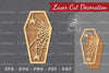 Halloween Coffin Laser Cut Decoration Clipart Bundle