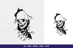 Halloween Cracking Wall Decal SVG Bundle - CraftNest - Digital Crafting and Art