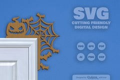 Halloween Door Corner Laser Cut Clipart SVG Bundle - CraftNest - Digital Crafting and Art