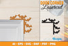 Halloween Door Corner Lasercut SVG Bundle