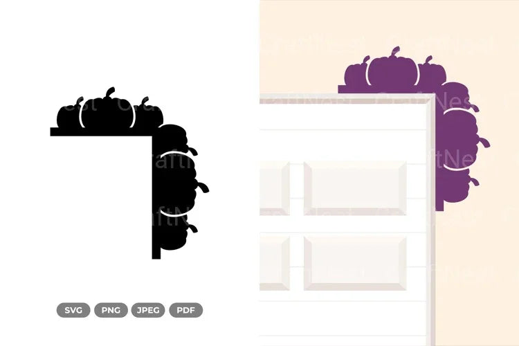 Halloween Door Corner SVG Bundle - CraftNest - Digital Crafting and Art