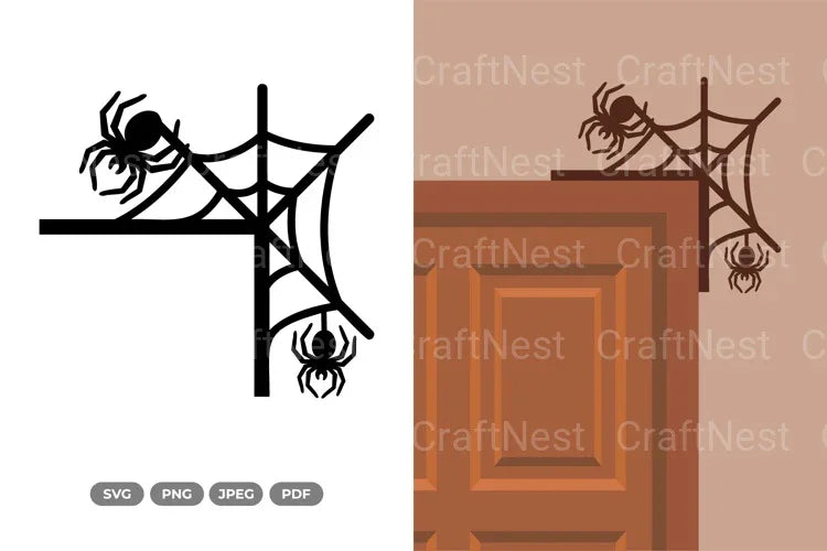 Halloween Door Corner SVG Bundle - CraftNest - Digital Crafting and Art