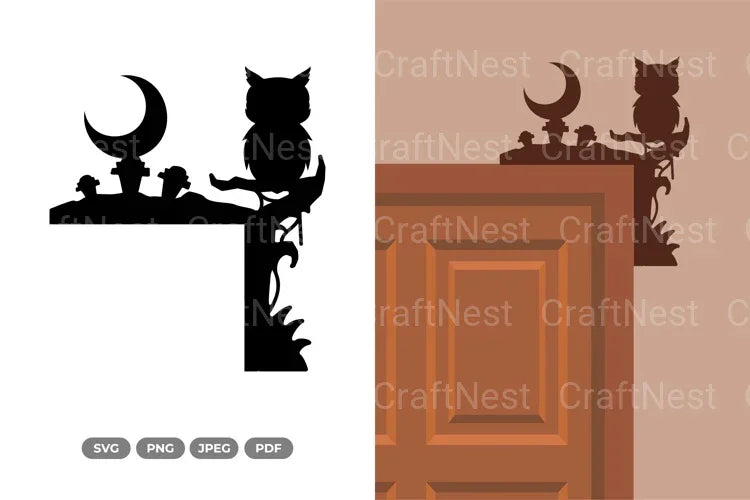 Halloween Door Corner SVG Bundle - CraftNest - Digital Crafting and Art