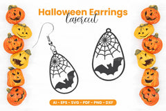 Halloween Earring Laser Cut SVG Bundle - CraftNest - Digital Crafting and Art