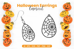 Halloween Earring Laser Cut SVG Bundle - CraftNest - Digital Crafting and Art