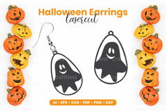 Halloween Earring Laser Cut SVG Bundle - CraftNest - Digital Crafting and Art