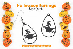 Halloween Earring Laser Cut SVG Bundle Clipart - CraftNest - Digital Crafting and Art