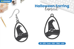 Halloween Earring Lasercut SVG Bundle Clipart - CraftNest - Digital Crafting and Art