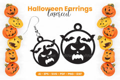 Halloween Earrings Laser Cut SVG Bundle - CraftNest - Digital Crafting and Art