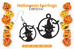Halloween Earrings Laser Cut SVG Bundle Clipart - CraftNest - Digital Crafting and Art