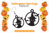 Halloween Earrings Laser Cut SVG Bundle Clipart