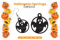 Halloween Earrings Laser Cut SVG Bundle Clipart - CraftNest - Digital Crafting and Art