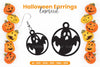 Halloween Earrings Laser Cut SVG Bundle Clipart