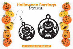 Halloween Earrings Laser Cut SVG Bundle - Clipart Bundle - CraftNest - Digital Crafting and Art