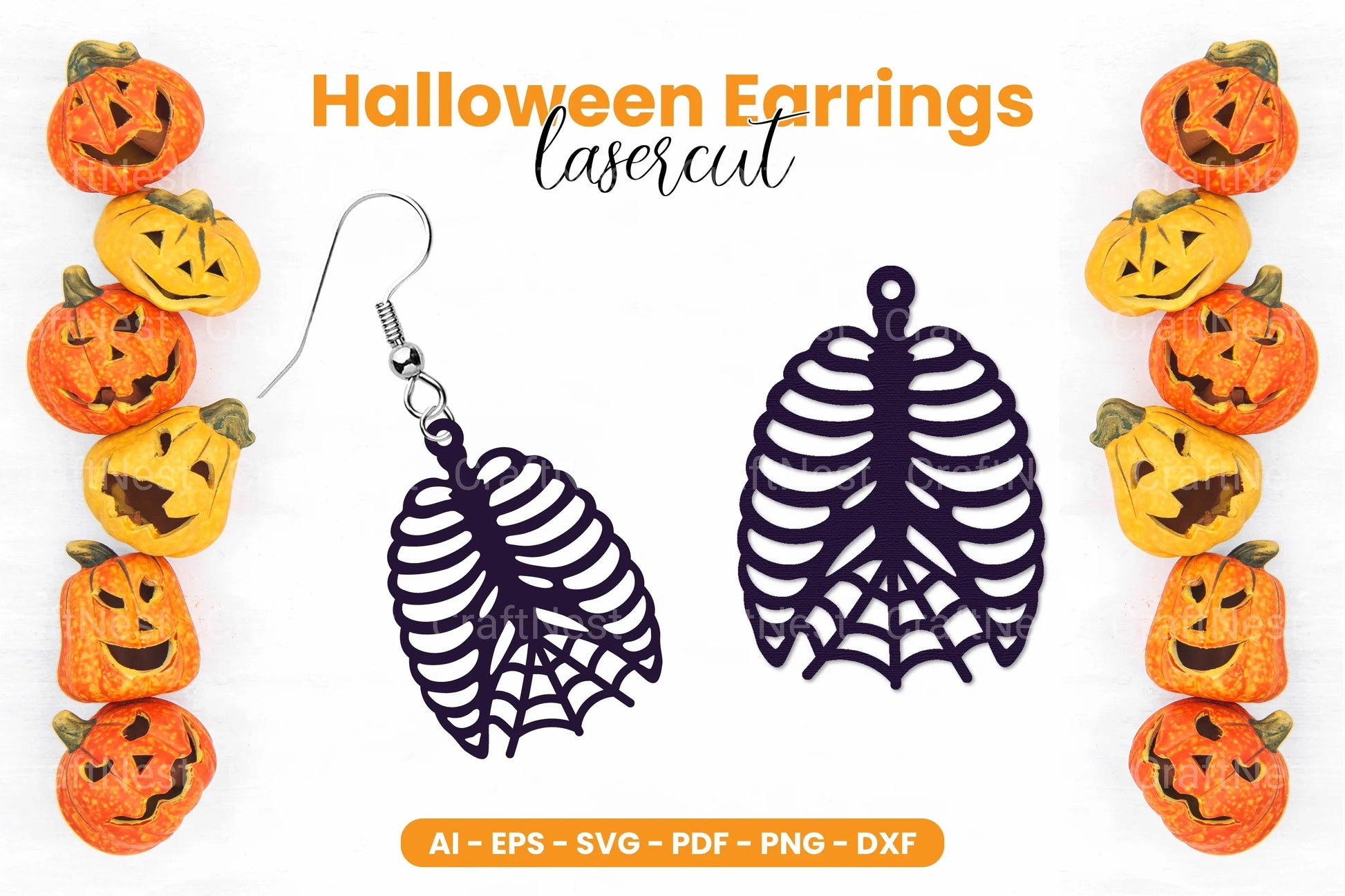 Halloween Earrings Lasercut SVG Bundle - Clipart Bundle - CraftNest - Digital Crafting and Art