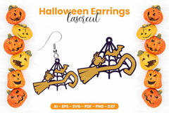 Halloween Earrings Lasercut SVG Bundle - CraftNest - Digital Crafting and Art