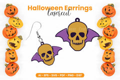Halloween Earrings Lasercut SVG Bundle - CraftNest - Digital Crafting and Art