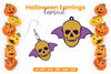 Halloween Earrings Lasercut SVG Bundle