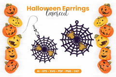 Halloween Earrings Lasercut SVG Bundle - CraftNest - Digital Crafting and Art