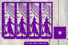 Halloween Paper Lantern Light Box SVG Bundle - CraftNest - Digital Crafting and Art