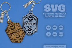 Halloween Engraving Keychain Clipart SVG Bundle - CraftNest - Digital Crafting and Art