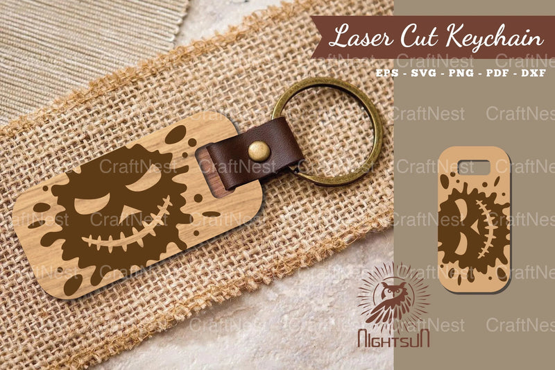 Halloween Face Laser Cut Keychain Bundle - CraftNest - Digital Crafting and Art
