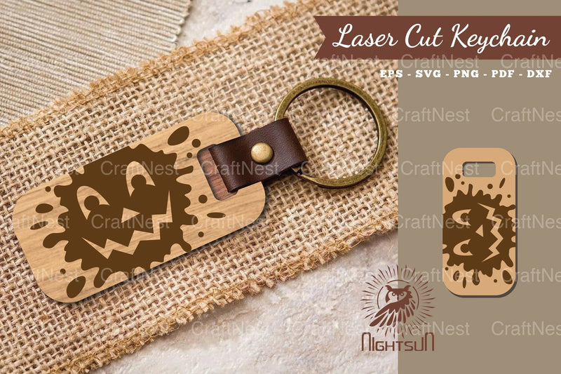 Halloween Face Laser Cut Keychain Bundle - CraftNest - Digital Crafting and Art