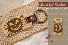 Halloween Face Laser Cut Keychain Bundle - CraftNest - Digital Crafting and Art