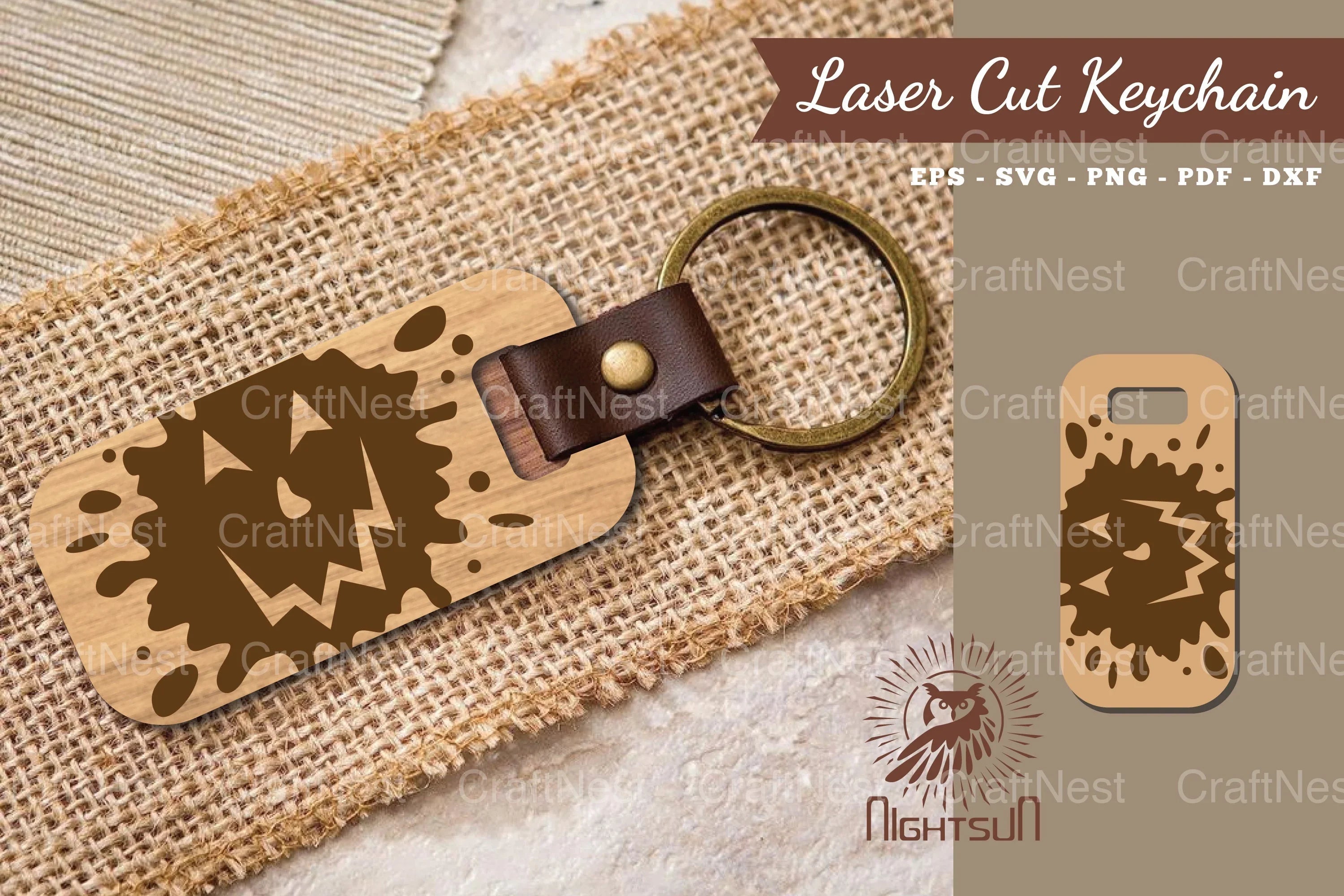 Halloween Face Laser Cut Keychain Bundle - CraftNest - Digital Crafting and Art