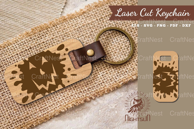 Halloween Face Laser Cut Keychain Bundle - CraftNest - Digital Crafting and Art