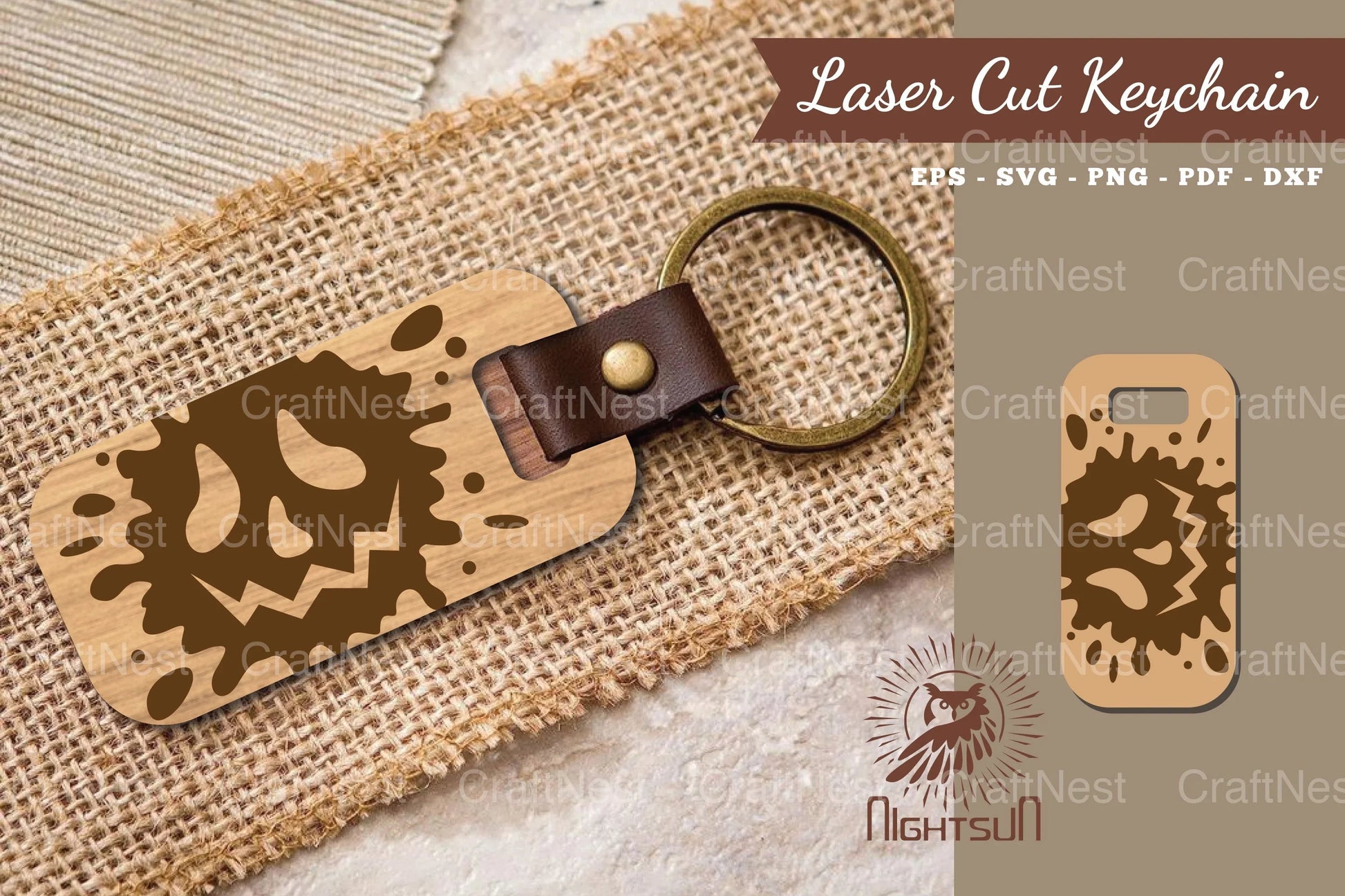Halloween Face Laser Cut Keychain Bundle - CraftNest - Digital Crafting and Art