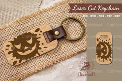 Halloween Face Laser Cut Keychain Clipart Bundle - CraftNest - Digital Crafting and Art