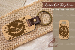 Halloween Face Laser Cut Keychain Bundle - CraftNest - Digital Crafting and Art