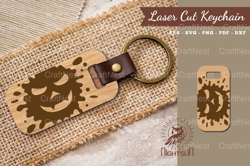Halloween Face Laser Cut Keychain Bundle - CraftNest - Digital Crafting and Art