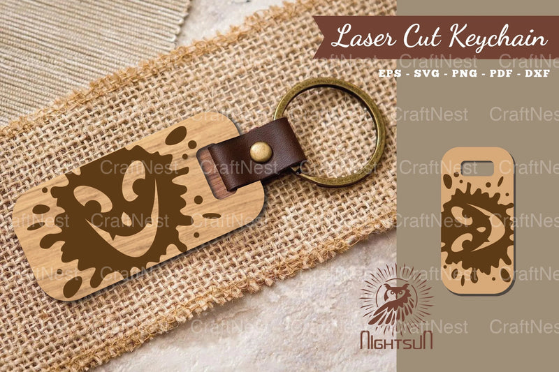 Halloween Face Laser Cut Keychain Clipart Bundle - CraftNest - Digital Crafting and Art