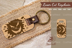 Halloween Face Laser Cut Keychain Bundle - CraftNest - Digital Crafting and Art