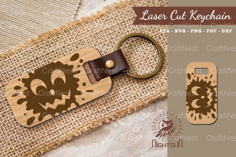Halloween Face Laser Cut Keychain Bundle - CraftNest - Digital Crafting and Art