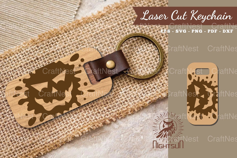 Halloween Face Laser Cut Keychain Bundle - CraftNest - Digital Crafting and Art