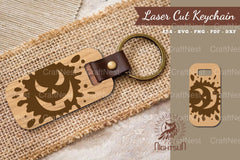 Halloween Face Laser Cut Keychain Bundle - CraftNest - Digital Crafting and Art
